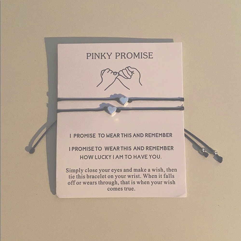 pinky promise bracelet